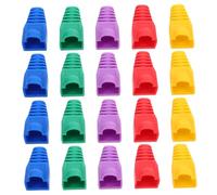 Cabilock Protectores De Cables Ethernet Cat5 Cat6 Cat7 para Conectores, Pack 50 Unidades, Multicolor, Uso Profesional, Cubiertas Antipolvo para Red, Compatibles Cables De Red