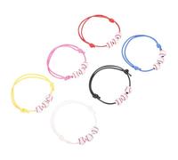 Cabilock Pulseras de Béisbol Trenzadas Dijes de Pelota 30 Piezas Niñas Pulsera Deportiva de Cuerda Encerada Negra y Blanca Accesorio Temático para Fiesta y Recuerdo