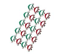 Cabilock Pulseras de Cascabeles para Muñeca 20 Piezas Colores Aleatorios, Campanas Metálicas para Instrumentos Musicales, Juguetes de Percusión para Fiestas y Baile Color Aleatorio