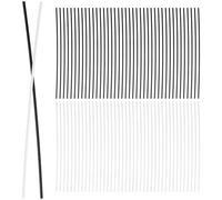 Cabilock Puntos Laterales para Diapasón de Guitarra 50 Piezas, 1.5mm Abs Negro y Color Claro, Accesorios de Música Profesionales para Marcadores de Posición y Reparación de Instrumentos