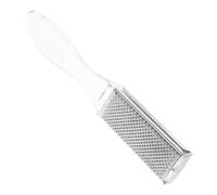 Cabilock Raspador de Pies de Acero Inoxidable Doble Cara para Eliminar Durezas y Callos Herramienta Portátil para Talones Agrietados Limador Ergonómico para Hombres y Mujeres
