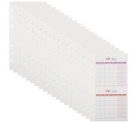 Cabilock Recambios de Calendario A6 de 20 Hojas, Planificador Mensual Doble Cara sin Fecha, Papel Organizador para Presupuesto y Planificador de Comidas, Compatible Carpetas de