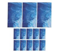 Cabilock Refuerzos para Páginas Perforadas Autoadhesivos Redondos Diseño Oceánico, 48 Unidades, Adhesivos de Papel Resistentes para Carpetas y Hojas Sueltas en Oficina y Escuela