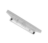 Cabilock Regla Rodante de Plástico para Dibujo Técnico Medición Multiángulos con Fórmulas Integradas para Estudiantes y Diseño Artístico