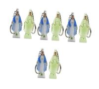 Cabilock Religioso De Diseño De Virgen con Brillo Accesorio Decorativo para Bolsos Y Llaves Colgante De Fe Y para Y Uso Diario 2 Piezas X 4
