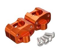 Cabilock Reparador De Manillar De Variable Radial Elevador De Barra Motocicleta Aluminio Adaptador Universal Bigote Daliniano Abrazadera De Barra Extensores Naranja Color Aleatorio