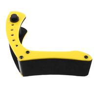 Cabilock Reposapiés Ajustable para Guitarra Eléctrica, Soporte Acolchado Antideslizante 6 Niveles de Altura, Color Amarillo, Soporte Ergonómico para Práctica y Conciertos en Interiores