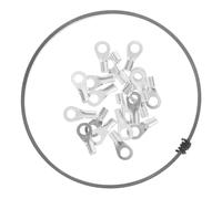 Cabilock Repuestos Para Tiras Selladoras Térmicas 3 Mm x 3 m Hilo Calefactor De Alta Resistencia Kit De Piezas De Reparación Para Selladoras Manuales De Embalaje 20 Conectores