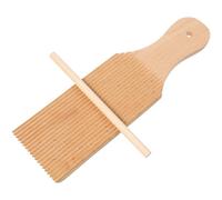 Cabilock Rodillo de tabla de pasta Gnocchi: pelador de gnomos de madera, paletas de mantequilla de espagueti, macarrones, tabla de pasta, herramienta de cocina, 1 juego