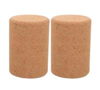 Cabilock Rodillos de Yoga de Corcho Natural 5x15 Cm, 2 Piezas, Accesorios de Yoga Portátiles Antideslizantes para Masaje Muscular, Recuperación y Entrenamiento en Gimnasio y Hogar