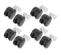 Cabilock Ruedas Giratorias de Nylon con Freno para Muebles y Sillas de Oficina 1,5 Pulgadas, Juego de 8 Unidades, Reemplazo Resistente para Escritorios y Andadores, Movilidad Suave