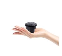 Cabilock Salida de Ventilación Redonda Material Abs Negro de 60 Mm Pieza Giratoria para Aire Acondicionado de Coche y Techo para Ventilación en Vehículos