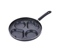 Cabilock Sartén Cuadrada de Cuatro para Huevos y Pancakes Antiadherente para Desayunos Rápidos y Compatible con Estufas de Gas