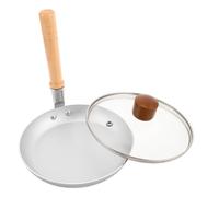 Cabilock Sartén Japonesa para Huevos Mini con Mango Vertical 17 Cm Antiadherente de Acero para Cocina Doméstica y Restaurante con Tapa para Tamagoyaki y Oyakodon