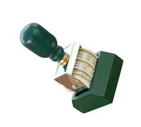 Cabilock Sello de Fecha en Rodillo Verde para Manualidades DIY Sello de Planificador y Scrapbooking Perilla Material Escolar Portátil para Etiquetas y Diarios Funcional