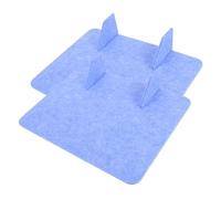 Cabilock Separador de Escritorio Acústico Ligero de Fieltro Azul 30X40 CM Panel Divisor Portátil 2 Piezas para Oficina Aula y Espacio de Trabajo Mampara Insonorizada sin Taladro para