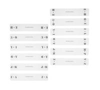 Cabilock Separadores de Discos de Vinilo Acrílico Transparentes Organizador de Archivos Horizontal Az 12 Unidades para Clasificación Rápida y Orden Alfabético de Vinilos y CD