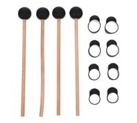 Cabilock Set de 12 Piezas para Batería Etérea Baquetas de 21 CM y Fundas para Dedos Accesorios Ligeros y Duraderos para Práctica Musical y Competencias