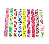 Cabilock Set de 30 Limas de Uñas Pulidoras Esponja Estampada Bloque de Lijado Suave para Manicura Herramientas Profesionales para Cuidado de Uñas Uso Antes de Esmalte Color Aleatorio