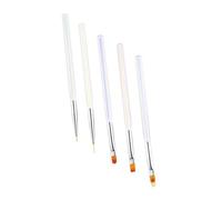 Cabilock Set de 5 Bolígrafos para Pintar Uñas Herramienta de Manicura DIY Plumas para Dibujar Arte de Uñas Tamaño Compacto y Fácil de Usar para Salones y Uso Personal