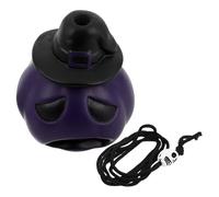 Cabilock Silbato azteca de la muerte que grita de verdad. Los gritos humanos más fuertes y auténticos. Calabaza de Halloween para bromas y disfraces. Morado.