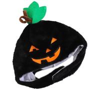 Cabilock Sombrero de Disfraz de Halloween Calabaza Negra para Fiesta | Felpa y Pp Cotton, Forma de Calabaza, para Teens y Adultos, Accesorio Creativo para Evento