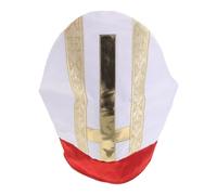 Cabilock Sombrero de Disfraz de Prelado para Adulto, Accesorio de Traje Religioso de Tela Diseño Medieval Auténtico, Adecuado para Representaciones Navideñas y Eventos al Aire Libre
