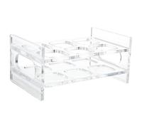 Cabilock Soporte Acrílico Transparente para Vasos de y Whisky Organizador de Copas 2 y 3 Espacios Resistente y Compacto para Bares Fiestas y Exposiciones