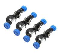 Cabilock Soporte de Abrazadera Ajustable de Aleación de Aluminio Clip Cruz Mediano para Equipo de Laboratorio 4 Piezas Accesorio para Soporte de Laboratorio Uso Fijación Angular