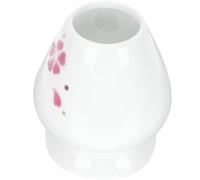 Cabilock Soporte de Cerámica para Batidor de Matcha Pequeño Accesorio para Utensilios de Té Japonés Color Rosa Cerezo Compacto y Portátil para Ceremonia de Té Matcha