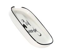 Cabilock Soporte de Cuchara de Cerámica para Cocina Textura Elegante y Fiable, Diseño Simple y Único para Encimera, Adecuado para Celebraciones y Bodas