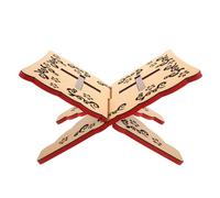 Cabilock Soporte de Lectura de Madera Natural 33x23 Cm para Libros Religiosos, Atril de Escritorio Desmontable para Lectura Biblia y Decoración del Hogar