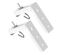 Cabilock Soporte de Montaje en Techo en Forma de L, Acero Resistente para Colgar Pantalla Fácil Instalación, Gancho Multifunción para Pantalla de Proyector en Pared