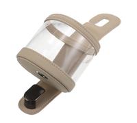 Cabilock Soporte de Taza de té en el Coche portavasos Colgante Trasero Soporte de Agua del Asiento Trasero portavasos para camioneta para Bebidas de Camiones Hoja de Hierro Beige