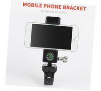 Cabilock Soporte Móvil para Manillar de Bicicleta y Moto con Brida Antirrobo Soporte Giratorio con Brújula Bloqueo Seguro para Smartphone Negro