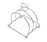 Cabilock Soporte Multifuncional para Rejilla de Pan Tostado de Acero Inoxidable, Organizador Compacto para Rebanadas, Accesorio de Cocina Versátil para Desayuno en Hogar, 1 Unidad Color Natural