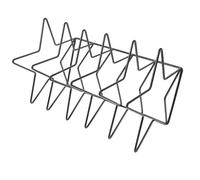 Cabilock Soporte Organizador de Libros y Revistas de Hierro Forma de Estrella Pentagonal Negra Revistero Multifuncional para Hogar Oficina y Biblioteca Sujetalibros y Expositor Compacto