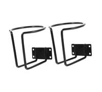Cabilock Soporte para Bebidas de Hierro Negro 2 Piezas para Coches Barcos y Autocaravanas Portavasos Náutico Multifuncional Fácil de Instalar para Botellas y Latas