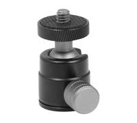 Cabilock Soporte para Cámara Cabezal Esférico Mini de Aleación de Aluminio, Adaptador de Trípode 1/4 Rotación 360°, Soporte para Proyector y Fotografía Portátil