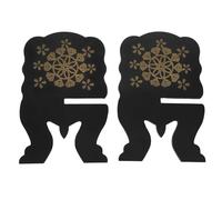 Cabilock Soporte para Libros Bíblicos de Madera Negra Portátil, Atril para Libros de Oraciones y Lectura, Accesorio Decorativo para Oficina, Iglesia, Hogar y Escuela