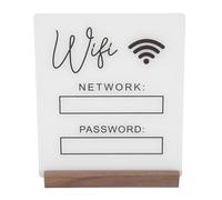 Cabilock Soporte Para Logotipo De Red Inalámbrica Decoración De Wifi Para Hotel Letrero De Red Wifi Letrero De Pizarra Para De Acrílico De Contraseña Con