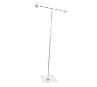 Cabilock Soporte y Forma Fondo para Fotografía de T Mini Ligero Portátil Fabricado en Acero Inoxidable y Plástico White Joyería Cosméticos