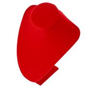 Cabilock Soporte y Material Compacto Fieltro de Elegante Cartón en Color Rojo Diseño Espacioso para Joyas Collares para Exhibiciones y Tocadores