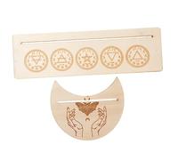 Cabilock Soportes de Madera para Cartas del Tarot Expositores para Rituales de Adivinación Y Decoración Elegante