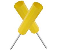 Cabilock Soportes para Cañas de Pesca de Playa Resistentes 2 Piezas Soporte de Varilla de Tierra Amarillo Portacañas Portátil para Pesca Orilla