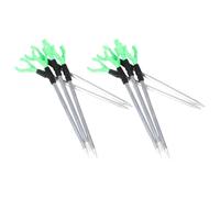 Cabilock Soportes para Cañas de Pescar de Suelo 10 Unidades Soporte Extensible de 35-50 CM Aleación de Aluminio y Plástico Resistente para Pesca Mar Río y Lago