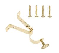 Cabilock Soportes para Cortinas 4pcs Soporte De Barra De Cortina De Una Varilla Estilo Retro Fácil De Instalar Robusto y Decorativo