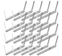 Cabilock Sujetadores Metálicos para Oficina 50 Piezas, Clips para Carpetas de Archivos de Doble Agujero, Encuadernadores Resistentes para Documentos y Suministros de Encuadernación