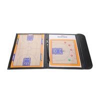 Cabilock Tablero de Baloncesto Magnético, Portapapeles de Coaching, Tríptico, Piel Sintética y Imanes, Diagramas Claros, Fácil de Guardar, para Enseñanza y Partidos de Baloncesto
