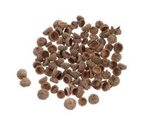 Cabilock Tapas de Bellota Naturales Decorativas 200 Piezas para Bricolaje, Color Marrón, Rústicas y Diminutas, Ideales para Decoración de Mesa, Manualidades y Adornos Navideños de Otoño